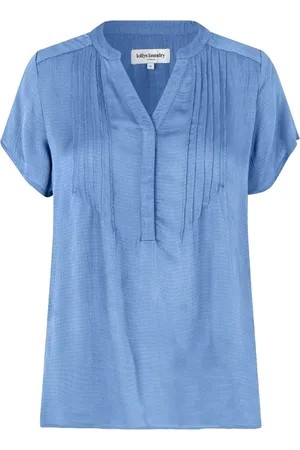 Lollys Laundry Dames, Blouses & Shirts, Blauw, Maat: M