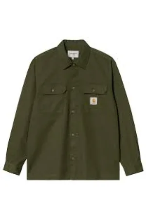 Carhartt Heren, Overhemden, Groen, Maat: S Katoen