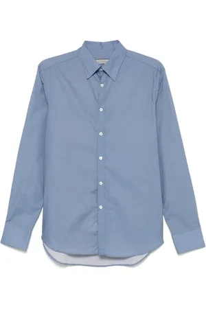 CANALI Heren, Overhemden, Blauw, Maat: M Katoen