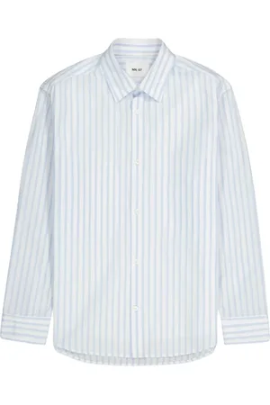 NN.07 Heren, Overhemden, Blauw, Maat: 2XL Katoen