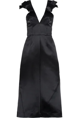Jil Sander Dames, Jurken, Zwart, Maat: M Satijn
