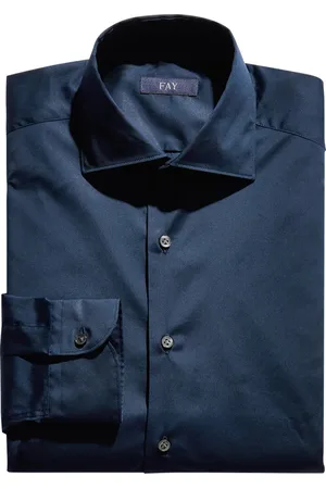 FAY Heren, Overhemden, Blauw, Maat: XL