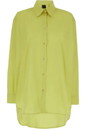 Plaîn Units Dames, Blouses & Shirts, Geel, Maat: 2XS Katoen