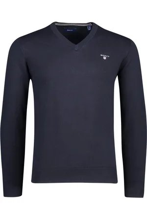 GANT Heren, Truien, Blauw, Maat: 5XL Katoen