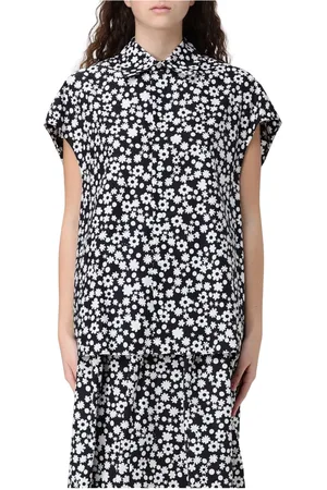 Marni Dames, Blouses & Shirts, Zwart, Maat: 2XS Katoen