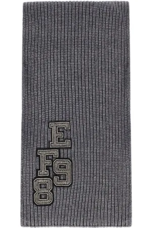 Elisabetta Franchi Dames, Accessoires, Grijs, Maat: ONE Size Wol