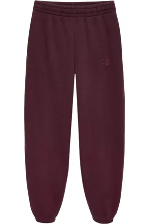 ANINE BING Dames, Broeken, Rood, Maat: XS Katoen