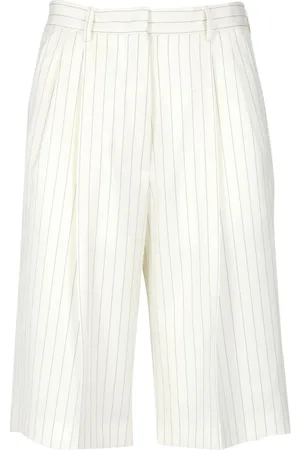 Msgm Dames, Korte broeken, Wit, Maat: S Viscose