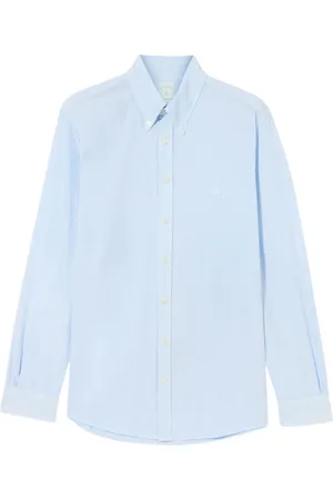 Brooks Brothers Heren, Overhemden, Blauw, Maat: L Katoen