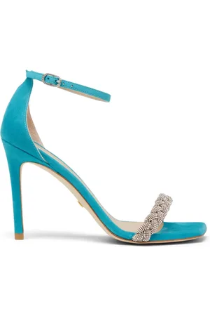 Stuart Weitzman Dames, Schoenen, Blauw, Maat: 38 EU Suède