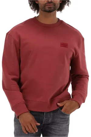 Calvin Klein Heren, Sweatshirts & Hoodies, Rood, Maat: XS Katoen