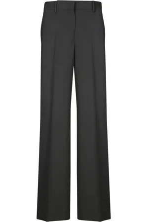 Msgm Dames, Broeken, Zwart, Maat: M Leer