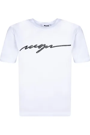 Msgm Dames, Tops, Wit, Maat: XS Katoen