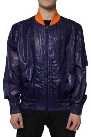 Dolce & Gabbana Heren, Jassen, Blauw, Maat: 2XL Katoen