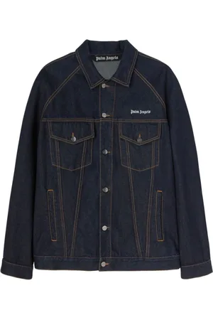 Palm Angels Heren, Jassen, Blauw, Maat: M Denim