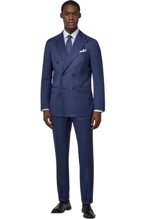 Boggi Milano Heren, Pakken, Blauw, Maat: XL Wol