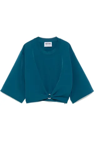 Moschino Dames, Tops, Blauw, Maat: S