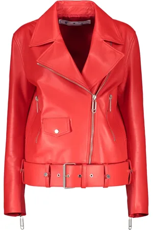OFF-WHITE Dames, Jassen, Rood, Maat: 2XS Katoen
