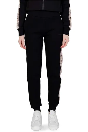 Guess Dames, Broeken, Zwart, Maat: L Katoen