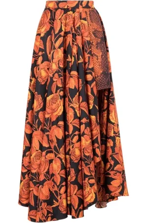 Roberto Cavalli Dames, Rokken, Oranje, Maat: XS
