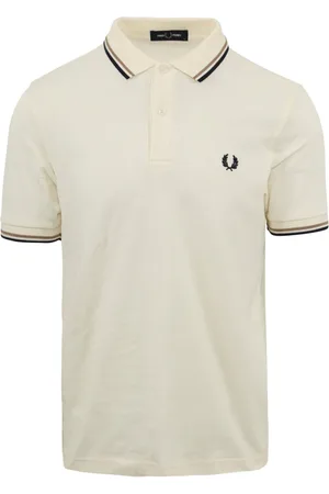 Fred Perry Heren, Tops, Wit, Maat: M Katoen