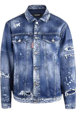 Dsquared2 Heren, Jassen, Blauw, Maat: XS Denim