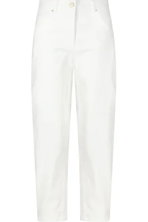 Luisa Cerano Dames, Jeans, Wit, Maat: S Denim