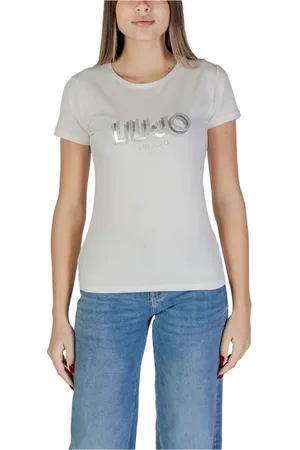 Liu Jo Dames, Tops, Wit, Maat: L Katoen