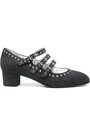 Carel Dames, Schoenen, Zwart, Maat: 41 EU Leer