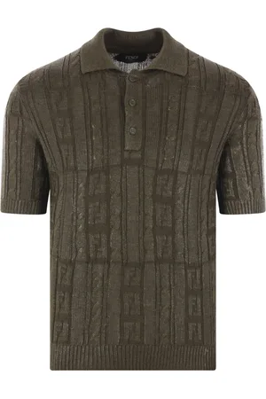Fendi Heren, Tops, Bruin, Maat: L Wol