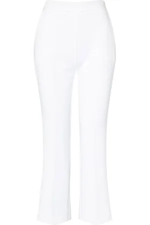 Elisabetta Franchi Dames, Broeken, Wit, Maat: XS Poliester