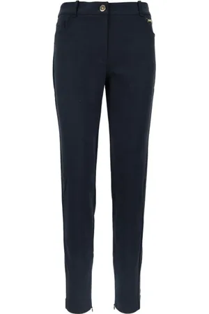 Elisabetta Franchi Dames, Broeken, Zwart, Maat: XL Katoen