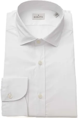 BAGUTTA Heren, Overhemden, Wit, Maat: 2XL Katoen