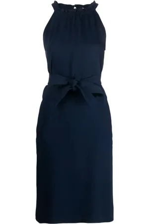 P.A.R.O.S.H. Dames, Jurken, Blauw, Maat: L Poliester