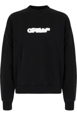 OFF-WHITE Heren, Sweatshirts & Hoodies, Zwart, Maat: L Katoen