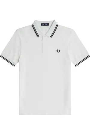 Fred Perry Heren, Tops, Wit, Maat: L Katoen