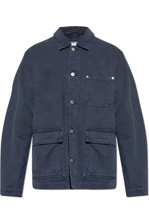 Samsøe Samsøe Heren, Jassen, Blauw, Maat: 2XL Katoen