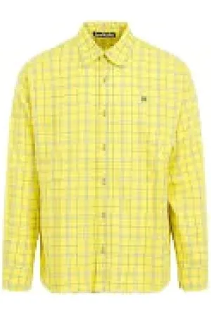 Acne Studios Heren, Overhemden, Geel, Maat: L
