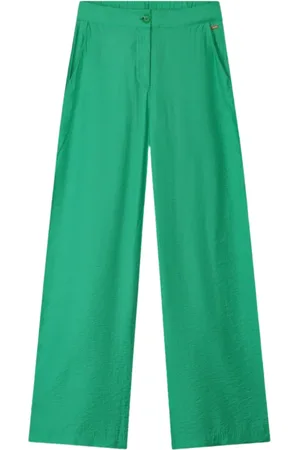 POM Amsterdam Dames, Broeken, Groen, Maat: M