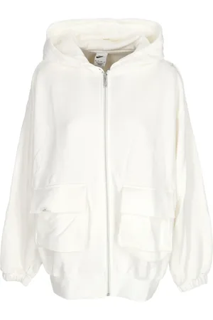 Nike Dames, Sweatshirts & Hoodies, Wit, Maat: M Katoen