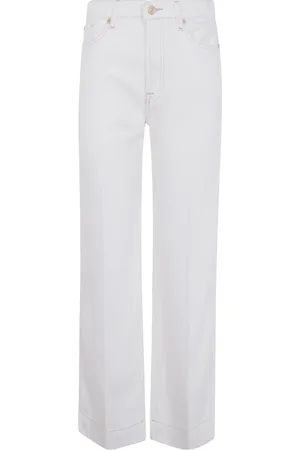 7 for all Mankind Dames, Jeans, Wit, Maat: W28 Denim