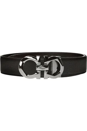 Salvatore Ferragamo Heren, Accessoires, Zwart, Maat: 90 CM Leer