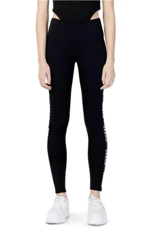 Guess Dames, Broeken, Zwart, Maat: M Katoen