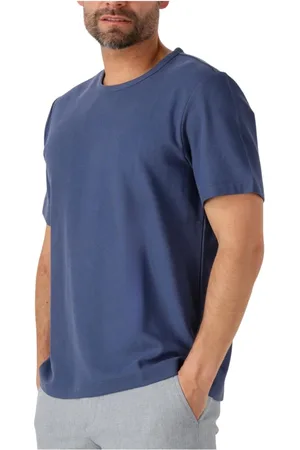 SELECTED Heren, Tops, Blauw, Maat: S Piqué