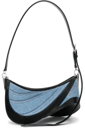 MUGLER Dames, Tassen, Blauw, Maat: ONE Size Denim