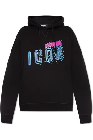 Dsquared2 Heren, Sweatshirts & Hoodies, Zwart, Maat: L Katoen