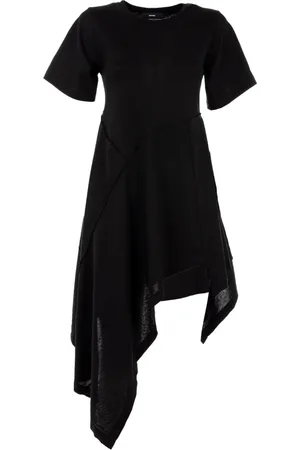 Diesel Dames, Jurken, Zwart, Maat: 2XS Katoen
