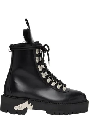 OFF-WHITE Dames, Schoenen, Zwart, Maat: 35 EU Leer