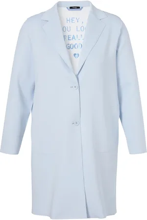 Frapp Dames, Mantels, Blauw, Maat: 7XL