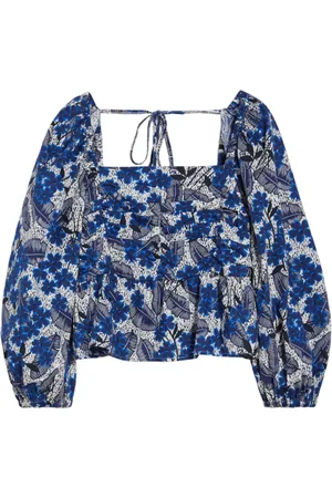 Max Mara Dames, Blouses & Shirts, Blauw, Maat: XS Katoen